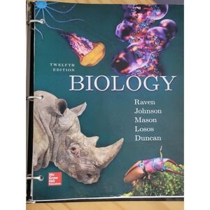 Biology college book Mcgraw Hill 12th edition loose leaf